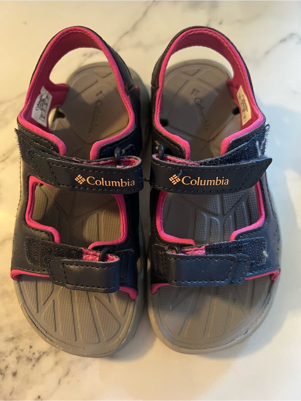Columbia Kids Navy and Pink Sport Sandals